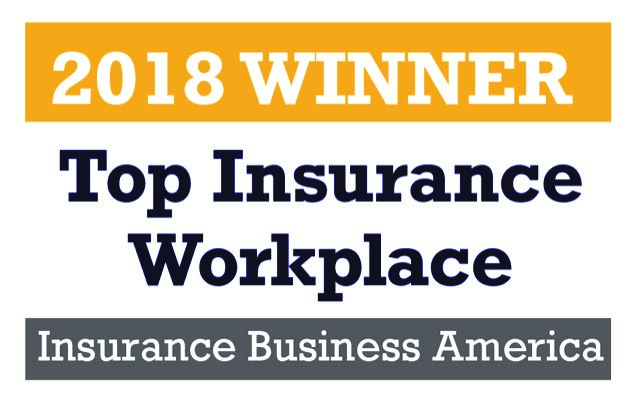 Top insurance workplace badge