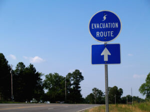 Hurricane evacuation route 